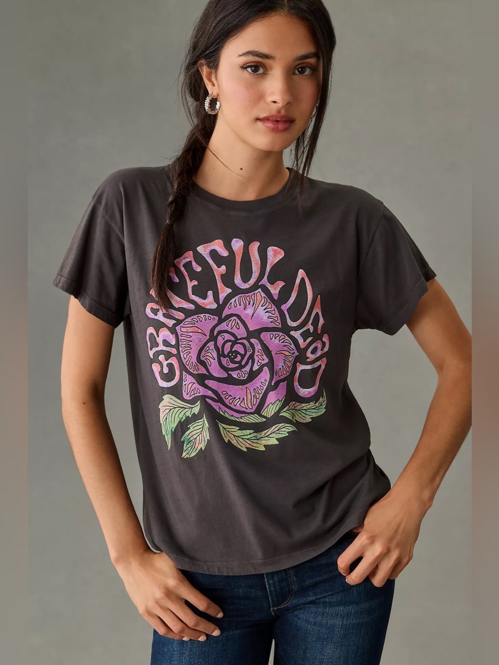 NWT Anthropologie Letluv Grateful Dead Graphic Tee ~ SOLD OUT ~ XXS